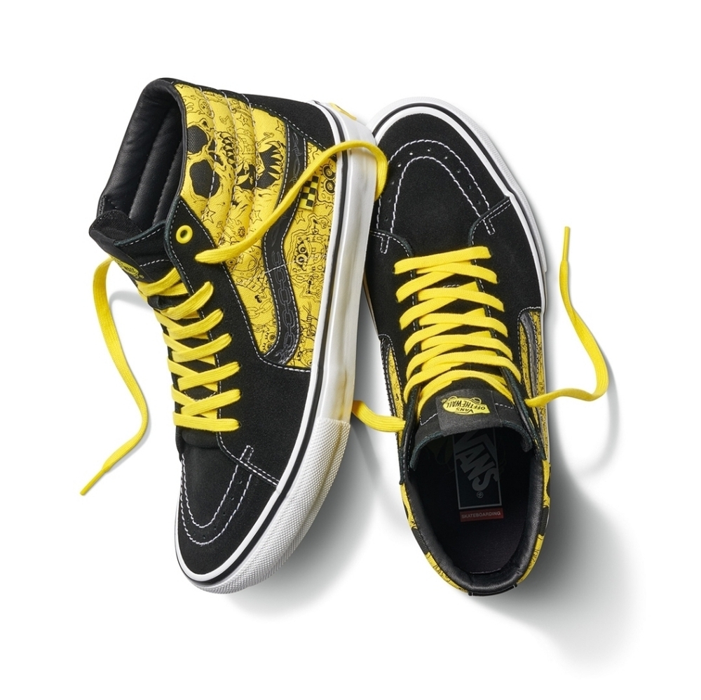 VANS SKATE SK8-HI Boys 3.5 Spongebob SquarePants  Gigliotti 082025